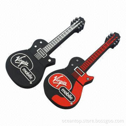Soft PVC Guitar USB Flash Drives
